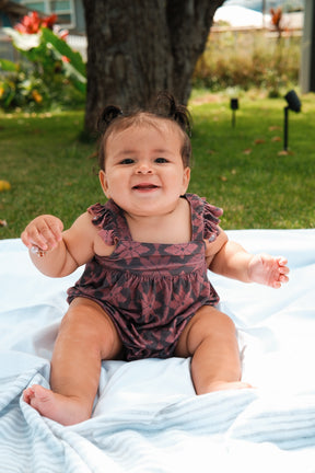 Torch ginger quilt romper