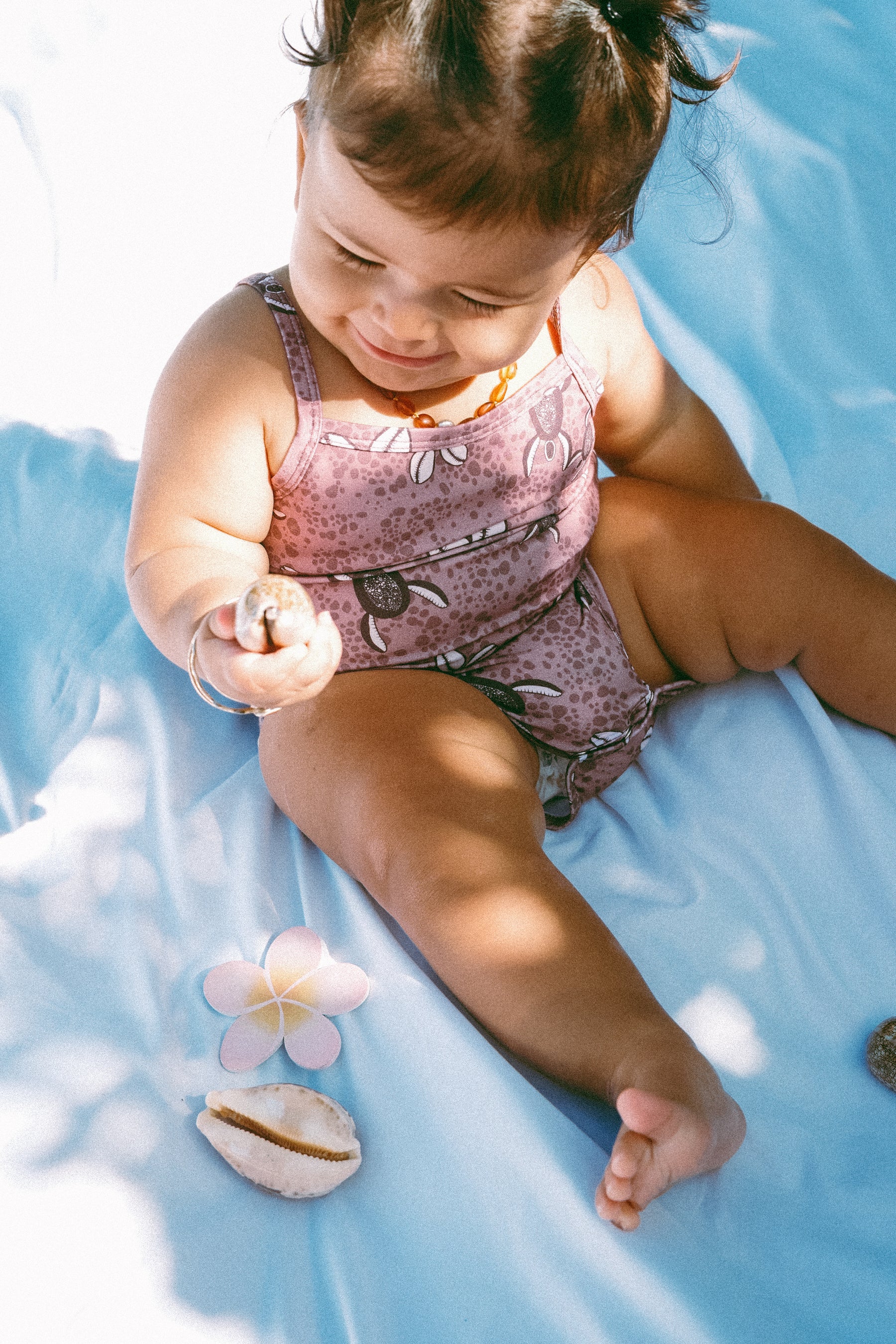 Pink Honu Cowrie romper