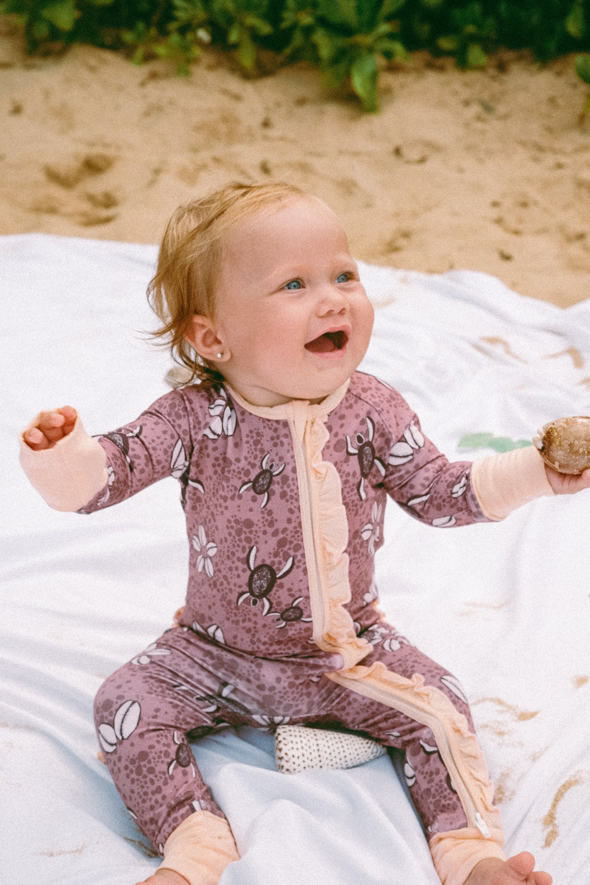 Pink Honu Cowrie sleepies