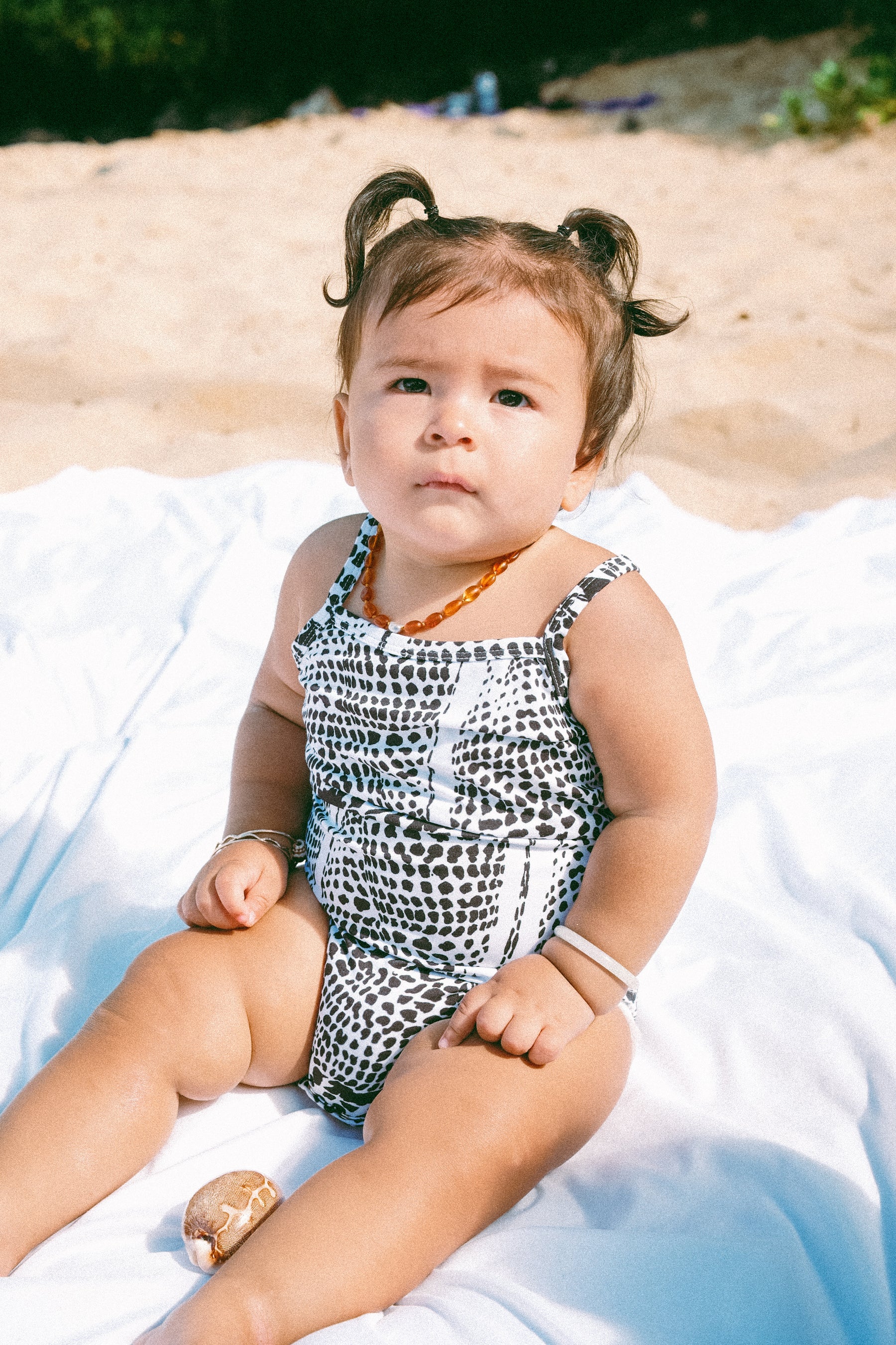Leopard Cone shell romper