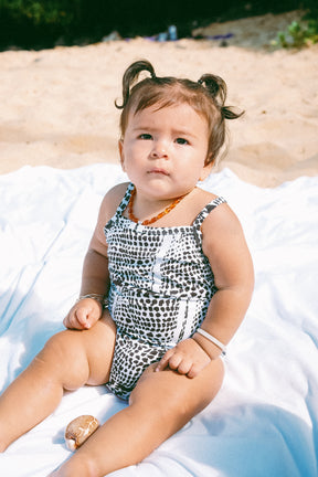 Leopard Cone shell romper