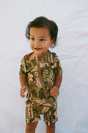 Green Vintage Hawaii shortie