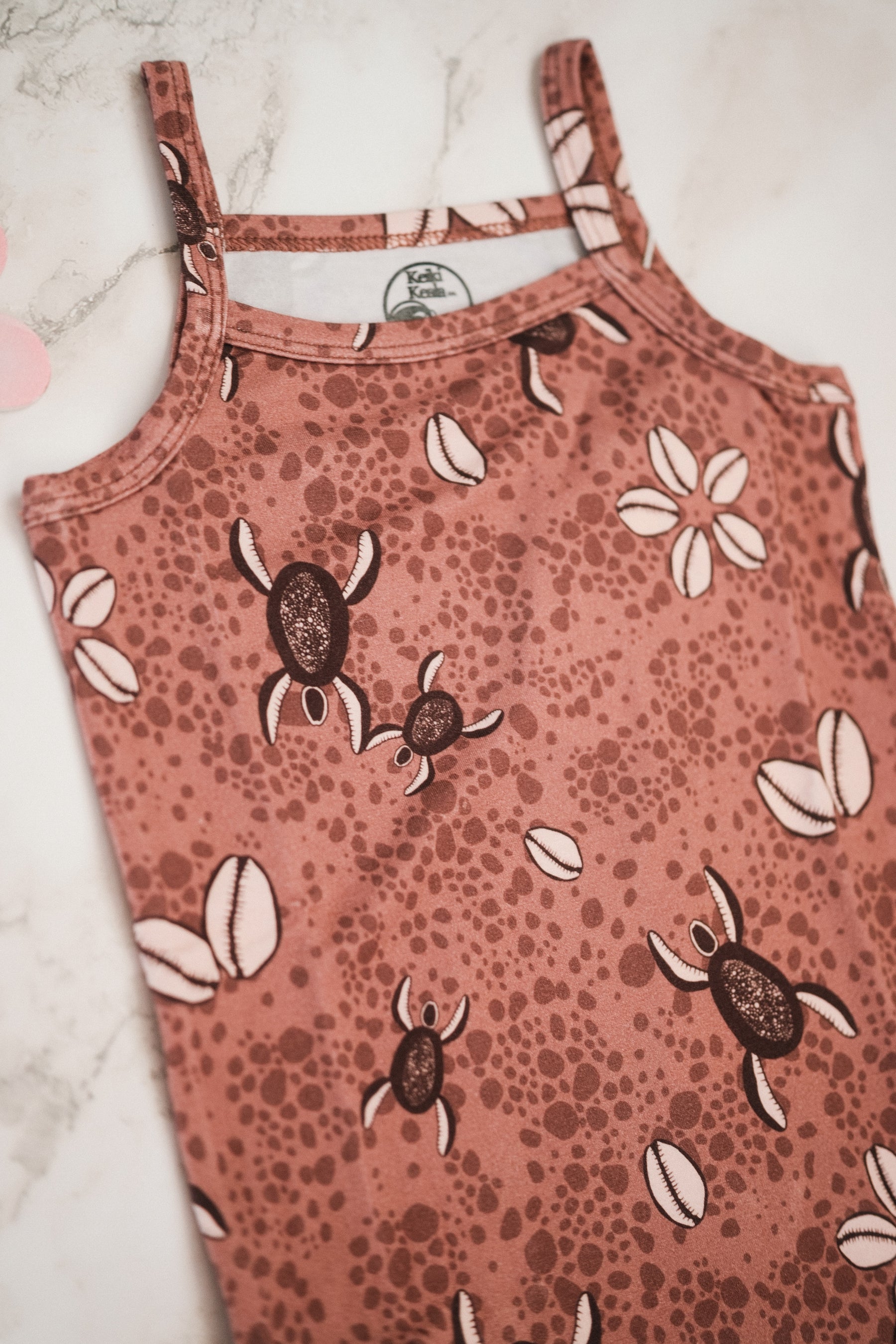 Pink Honu Cowrie romper
