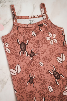 Pink Honu Cowrie romper